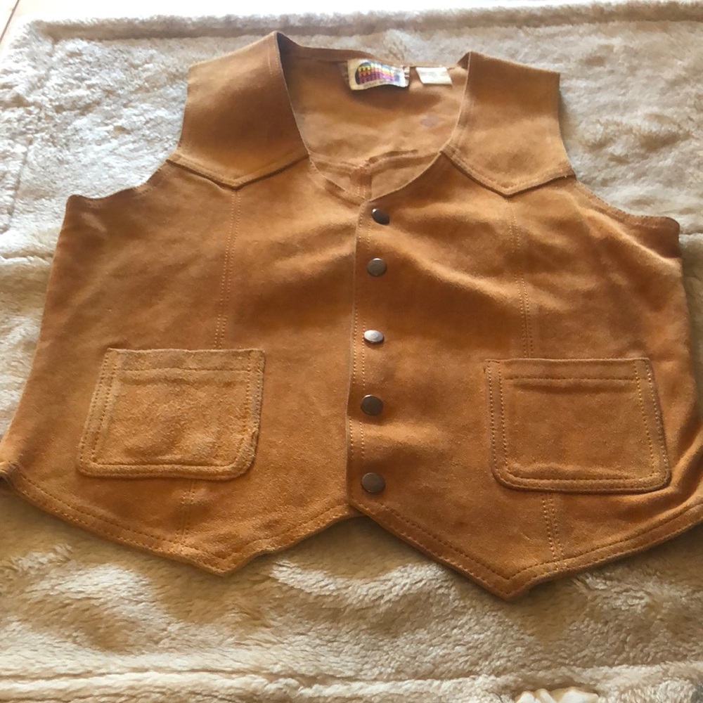 Miller outer wear leather vest 3476